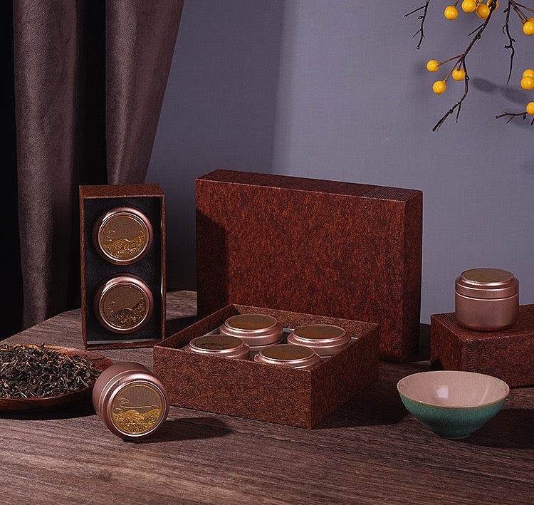 High-quality Zhengyan cinnamon tea small can tea inheritance classic gift box