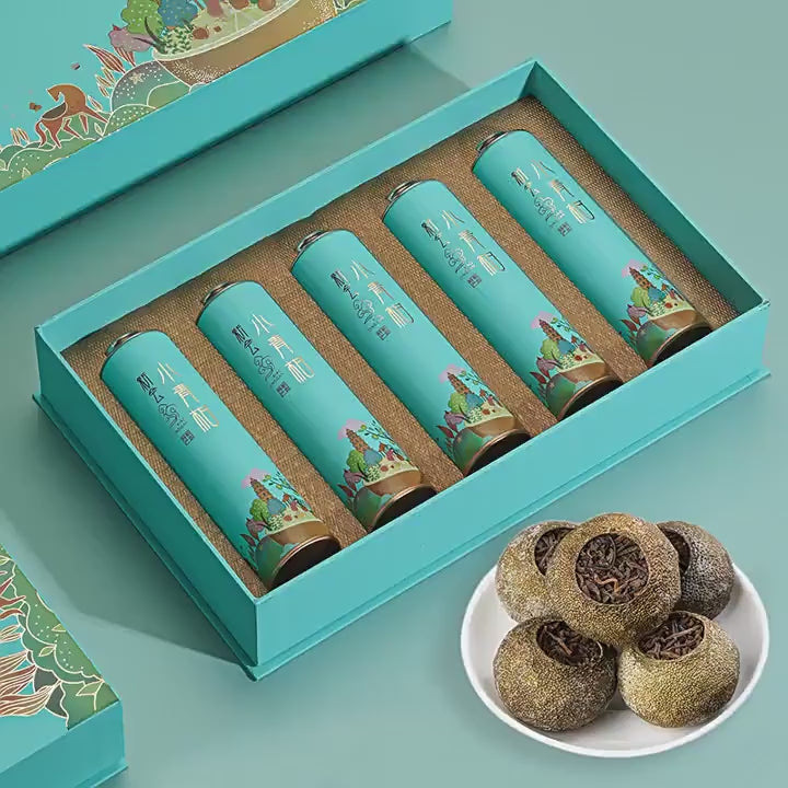 新会小青柑普洱茶 - ギフトボックス（宮廷雲南普洱熟茶柑普茶） – 福沁茗茶